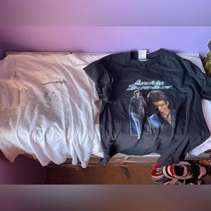 2 Star Wars shirts size small